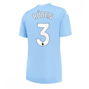 Manchester City Ruben Dias #3 Hjemmebanetrøje Dame 2023-24 Kort ærmer